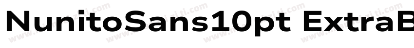 NunitoSans10pt ExtraBold字体转换